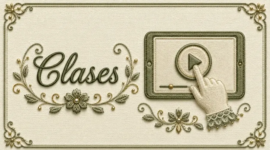 35 videoclases de bordado