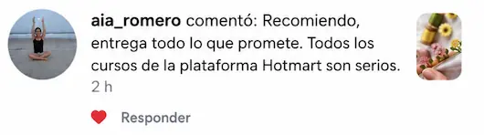 Comentario de alumna